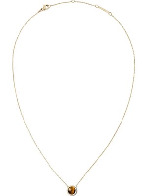 Daniel Wellington Audrey Necklace Tiger Eye Gold