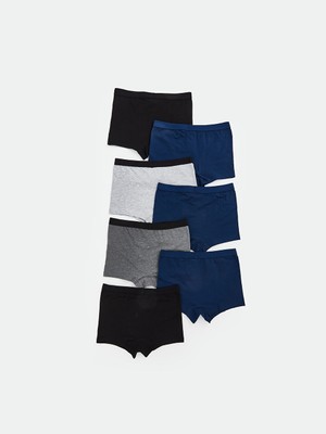 Lcw Siyah Erkek Çocuk Boxer 7'li