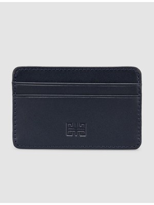 Cabani Koyu Lacivert Hakiki Deri Kartlık