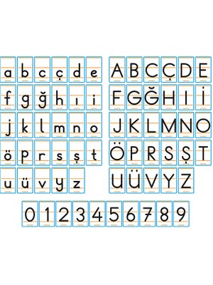 heptex Magnet Alfabe ve Rakamlar 68 Adet