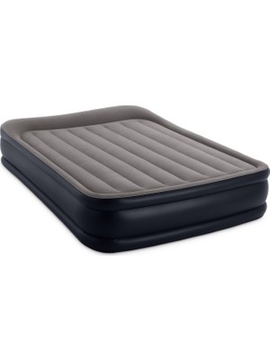 intex İntex Elektrikli Çift Kişilik Queen Deluxe Yatak Fiber-Tech 152x203 cm Konforlu ve Taşınabilir