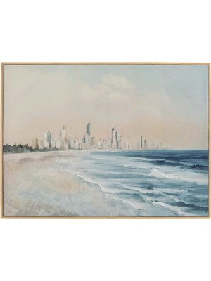 Mudo Home Coastlıne Çerçeveli Yağlıboya Tablo 90X120 cm