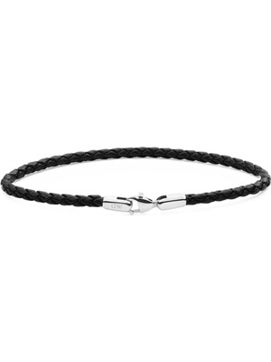 Daniel Wellington Daniel Braided Leather Bracelet Sheffield 2.8 Silver