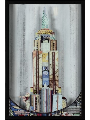 Mudo Home ETERNITY ÇERÇEVELİ CAM TABLO 60X90 CM