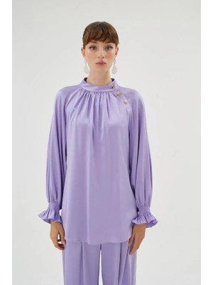 Senna Elegance Bluz Mor