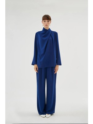 Senna Quartz Bluz Lacivert