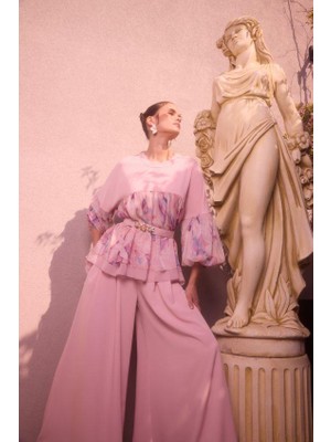 Senna Julıet Bluz Pudra