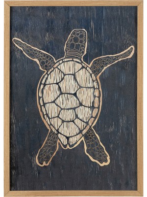 Mudo Home TERRAPIN ÇERÇEVELİ AHŞAP TABLO 50X70CM