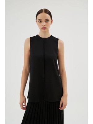 Senna Vıoletta Bluz Siyah