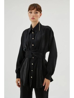 Senna Mazerıne Gömlek Siyah