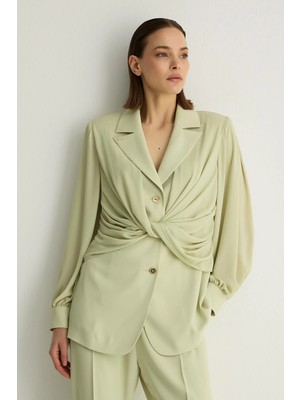 Senna 40002 NADIA CEKET Pastel Yeşil