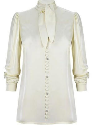 Senna Pluton Blouse Krem