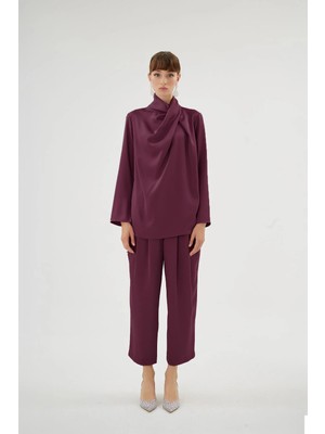 Senna 20017 Crıstalle Bluz Mürdüm