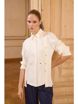 Senna Zalıka Blouse Ekru