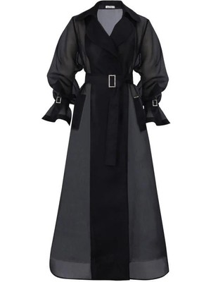 Senna Bıstro Trench Siyah
