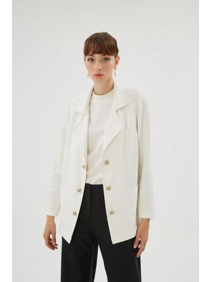 Senna Suha Ceket Ekru