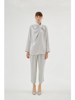 Senna 20017 Crıstalle Bluz Gümüş