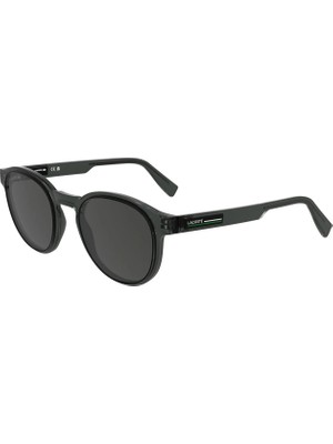 Lacoste L 6055S 035 51 Unisex Oval Gri Kemik Güneş Gözlüğü