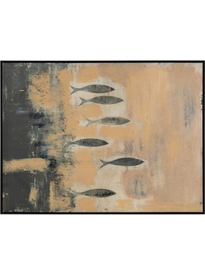Mudo Home Fınra Çerçeveli Yağlıboya Tablo 90X120 cm