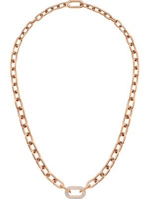 Daniel Wellington Crystal Link Necklace Rose Gold
