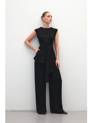 Sateen Camila Pantolon - Siyah