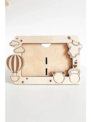 Mars Tasarım Kişiselleştirilebilir Bebek Fotoğraf Çerçevesi Doğum Bilgileri Işlenebilir Yeni Doğan Bebek Hediyesi