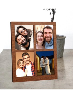 Mars Tasarım 4lü Fotoğraf Çerçevesi - 9 x 11 cm Boyutlarındaki Fotoğraflar Için