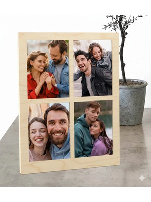 Mars Tasarım 4lü Fotoğraf Çerçevesi - 9 x 11 cm Boyutlarındaki Fotoğraflar Için