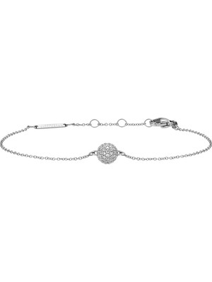 Daniel Wellington Pavã© Crystal Pendant Bracelet Silver