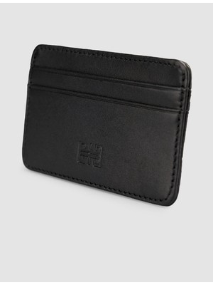 Cabani Koyu Siyah Hakiki Deri Kartlık