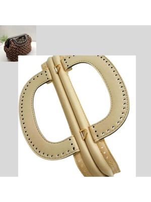 Angel Çanta Aksesuar 25 cm Suni Derili Krem Renk Gizli Çanta Bursu Yeni Model