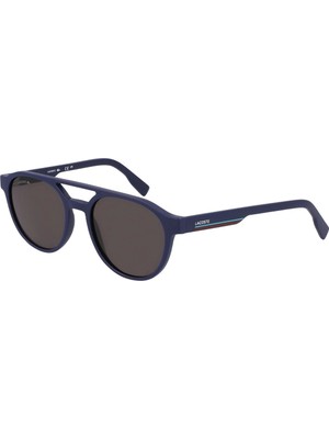 Lacoste L 6008S 424 53 Erkek Oval Lacivert Kemik Güneş Gözlüğü