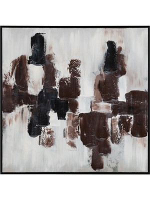 Mudo Home PULSE ÇERÇEVELİ YAĞLIBOYA TABLO 100X100 CM