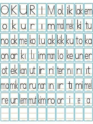 heptex Magnet 2. Grup Harf ve Heceler 80 Adet