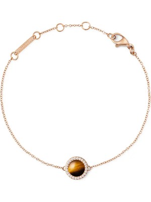 Daniel Wellington Audrey Bracelet Tiger Eye Rose Gold