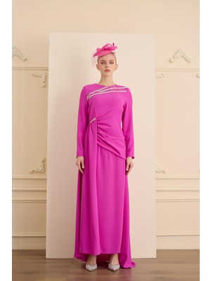 Senna Mıranda Dress Fuşya