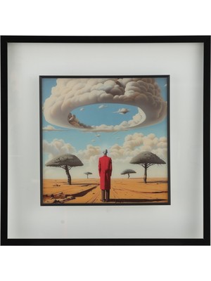 Mudo Home LUMEN ÇERÇEVELİ CAM TABLO 60X60 CM