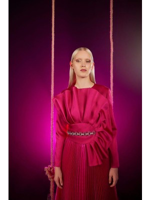 Senna Vıolanda Dress Fuşya