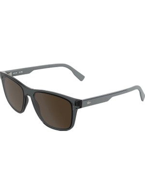 Lacoste L 6078S 035 56 Unisex Dikdörtgen Gri Kemik Güneş Gözlüğü