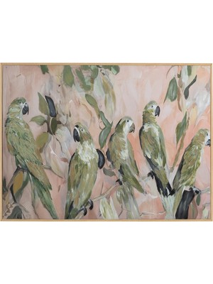 Mudo Home TUTIA ÇERÇEVELİ YAĞLIBOYA TABLO 90X120 CM