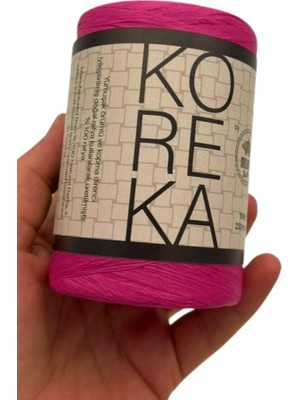 Angel Çanta Aksesuar Koreka Rafya Fuşya  Renk