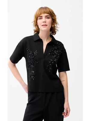 Love My Body Işlemelı Bluz Siyah 115L9720001