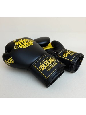By Leon 1982 Siyah Leon Blade Boks Eldiveni Antrenman İçin Sentetik Deri ve Fileli Tasarım