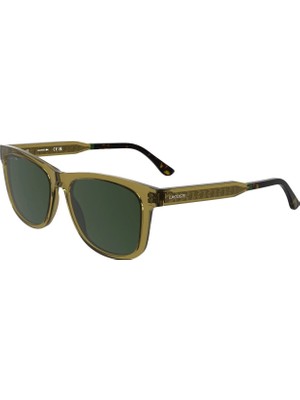 Lacoste L 6060S 264 54 Unisex Dikdörtgen Şeffaf Sarı Kemik Güneş Gözlüğü