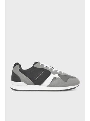 Tommy Hilfiger Süet Logolu Sneaker Ayakkabı Erkek Ayakkabı FM0FM05679 Pry