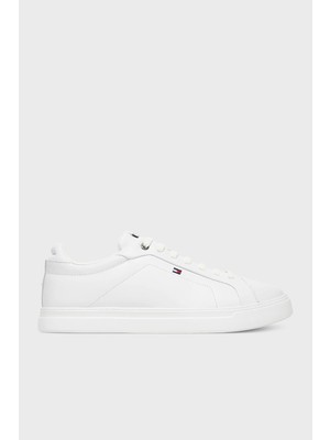 Tommy Hilfiger Deri Logolu Sneaker Ayakkabı Erkek Ayakkabı FM0FM05678 Ybs