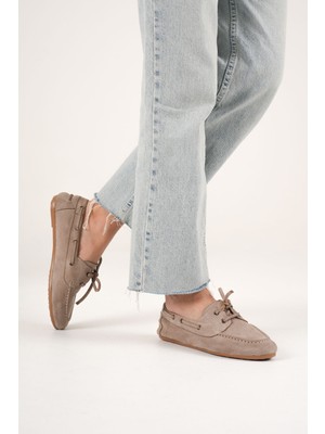 Mevese New Bian Kadın Vizon Süet Babet