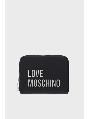 Love Moschino Logolu Fermuarlı Cüzdan Bayan Cüzdan JC5613PP1OKD000B
