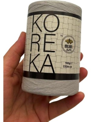 Angel Çanta Aksesuar Koreka Rafya Gri Renk