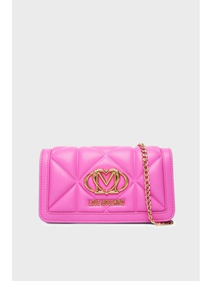 Love Moschino Çıkarılabilir Zincir Askılı Portföy Cüzdan Bayan Cüzdan JC5640PP1OLC0604